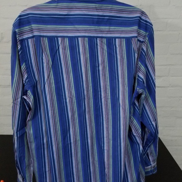 TOMMY BAHAMA Long sleeve Sz XL 100% Cotton Striped - Picture 4 of 7